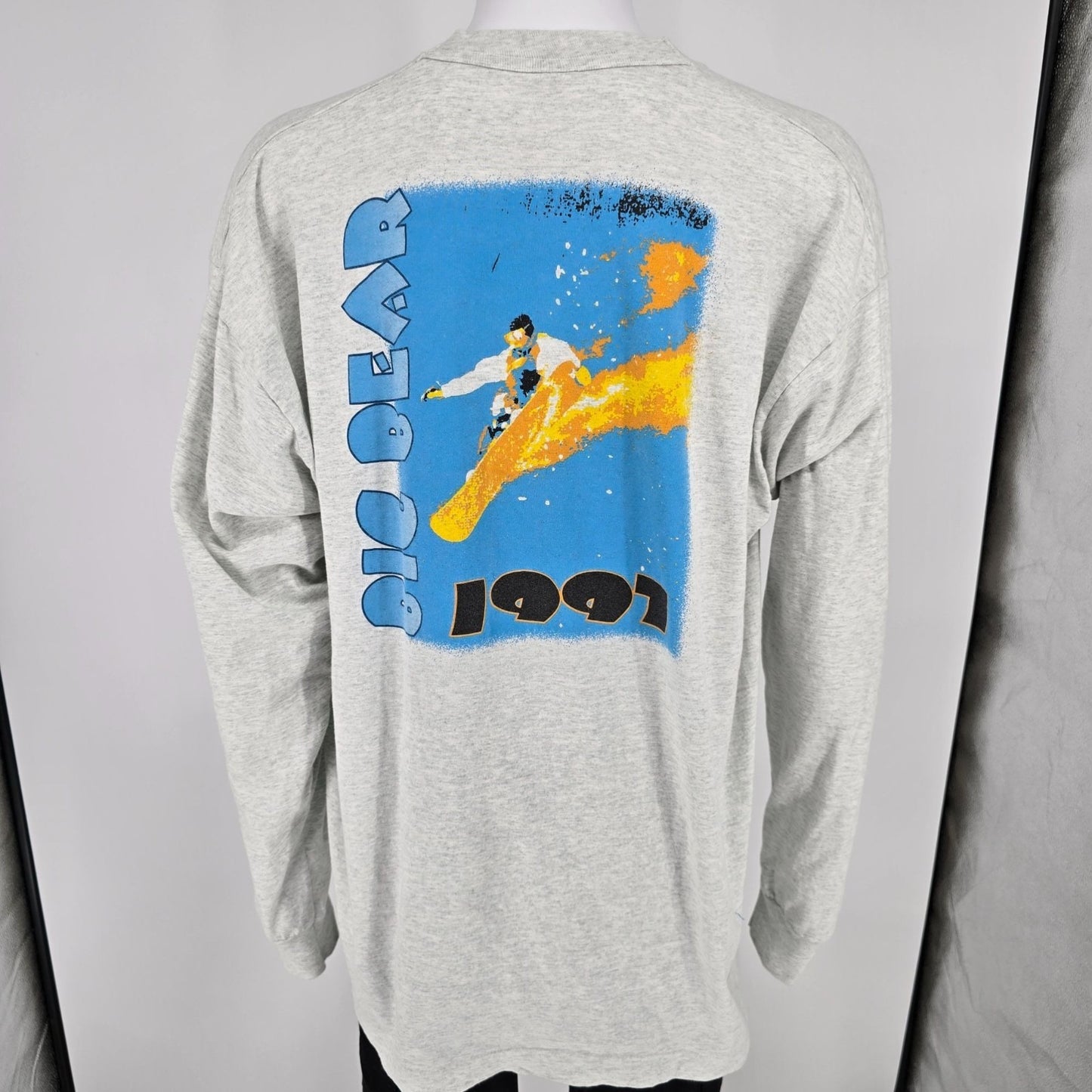 Vintage 1997 BVD Extreme Big Bear Snowboarding Long Sleeve T-Shirt (2XL/3XL)
