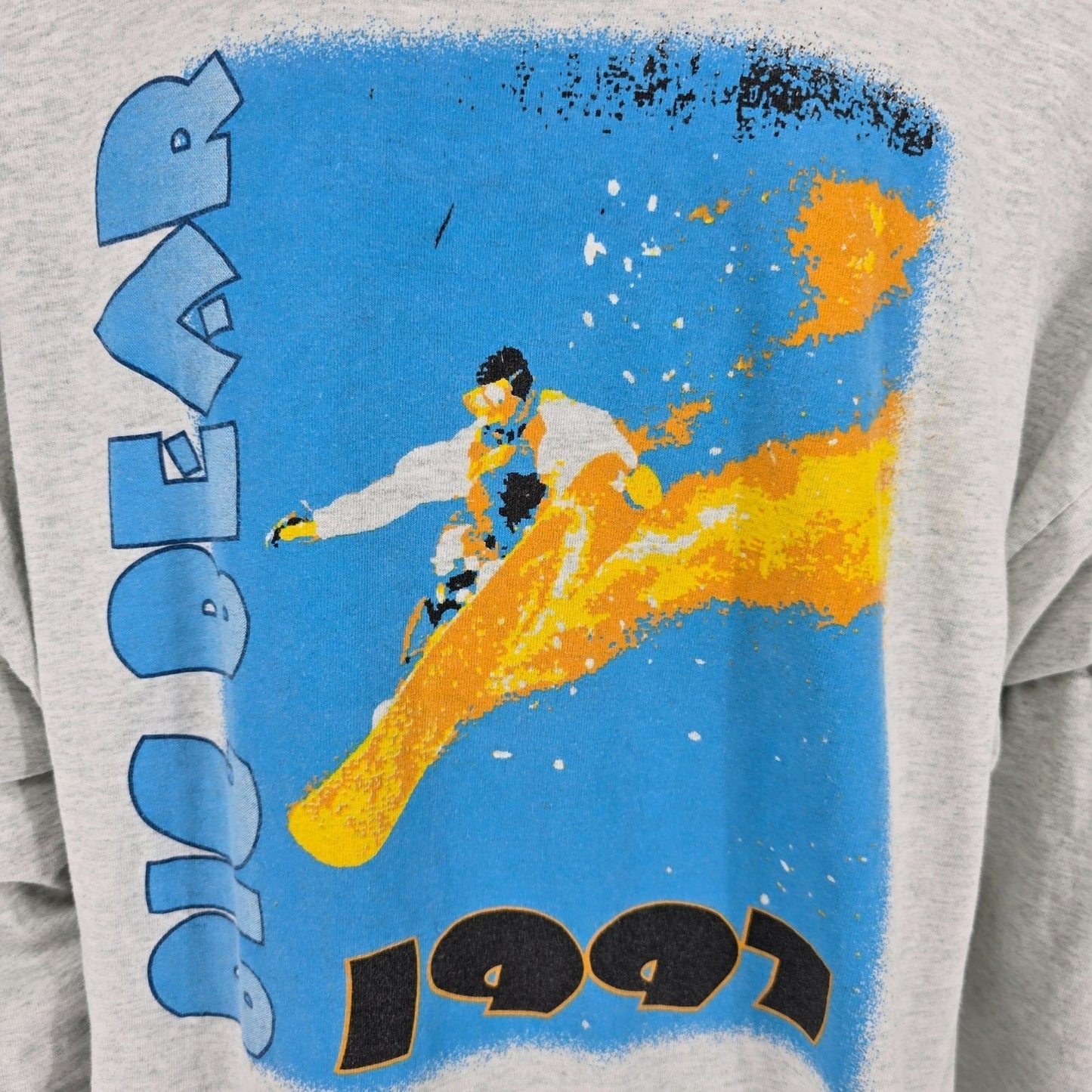 Vintage 1997 BVD Extreme Big Bear Snowboarding Long Sleeve T-Shirt (2XL/3XL)