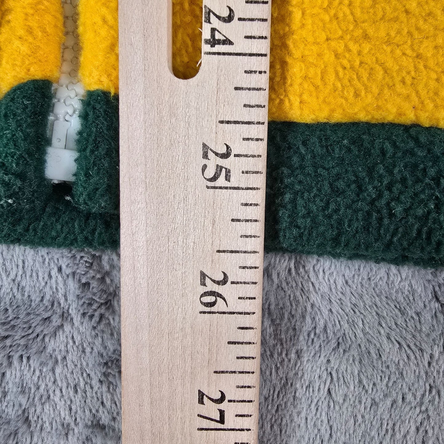 Vintage Y2K TeamLeader USA "KSU" Green & Gold Fleece Zip Cheerleader Hoodie (S)