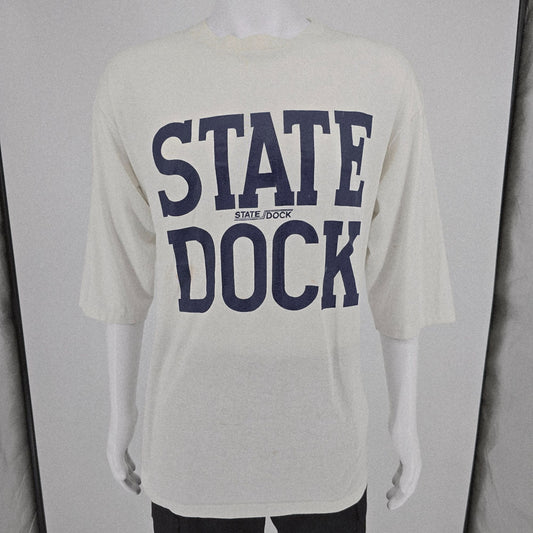 Vintage 1980s Grumbles State Dock Marina Lake Cumberland, KY T-Shirt (L/XL)