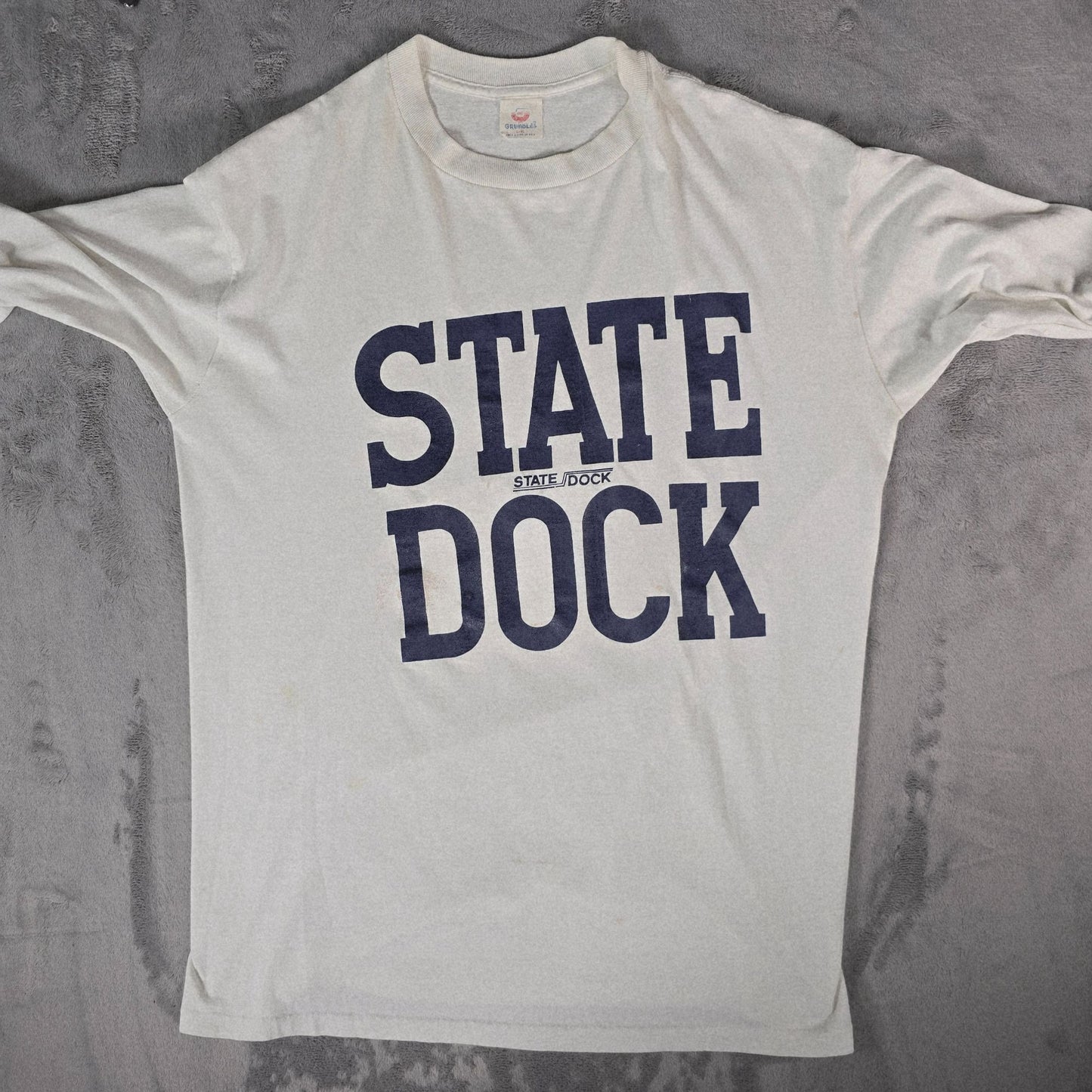 Vintage 1980s Grumbles State Dock Marina Lake Cumberland, KY T-Shirt (L/XL)