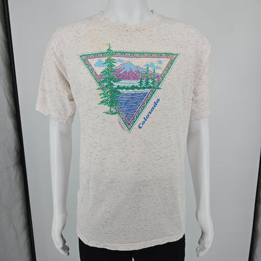 Vintage 1990s Miller/Brieland Graphics Colorado Souvenir Graphic T-Shirt (L)
