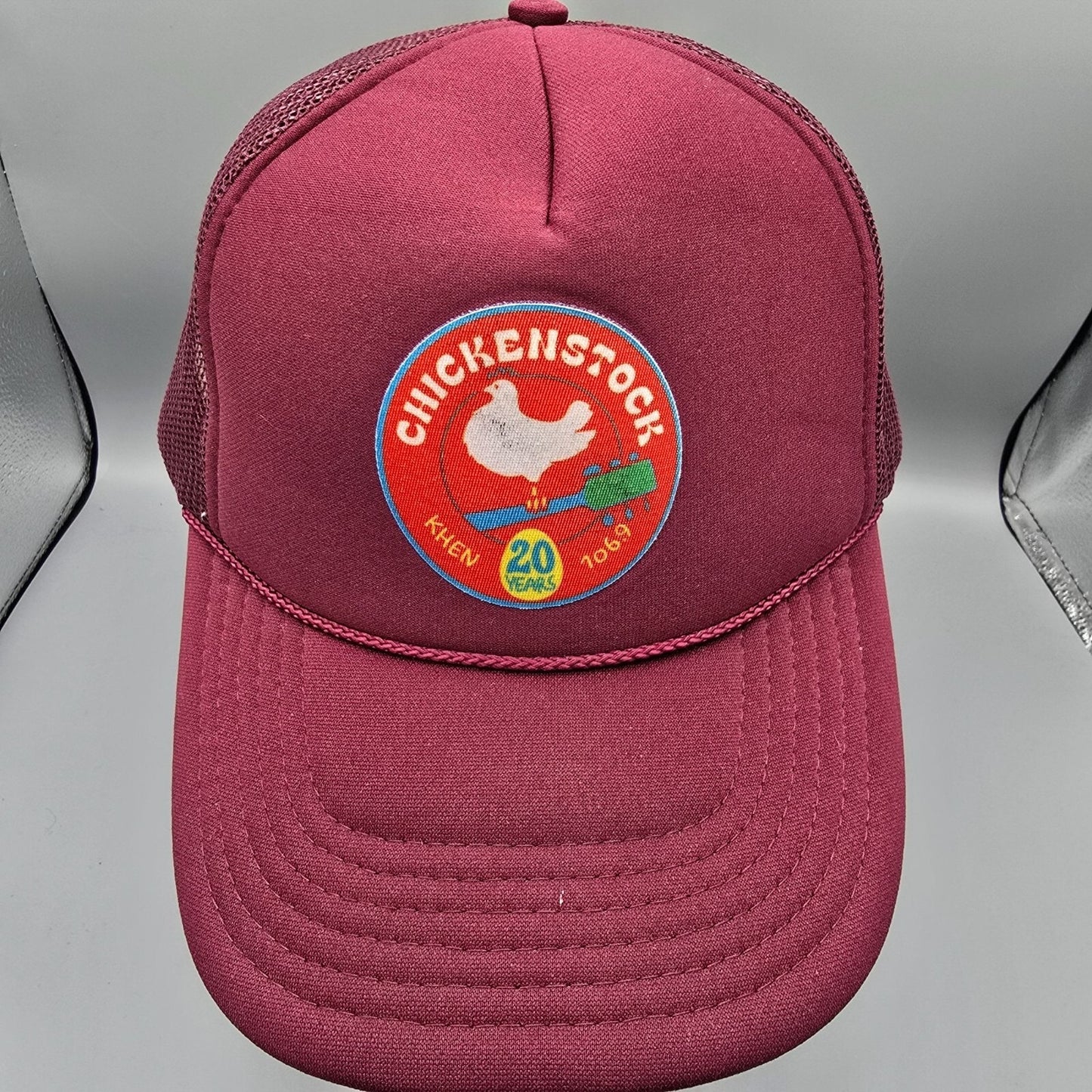 Chickenstock Music Festival Woodstock Parody Maroon Otto Snapback Trucker hat