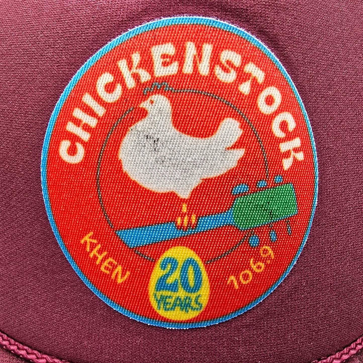 Chickenstock Music Festival Woodstock Parody Maroon Otto Snapback Trucker hat