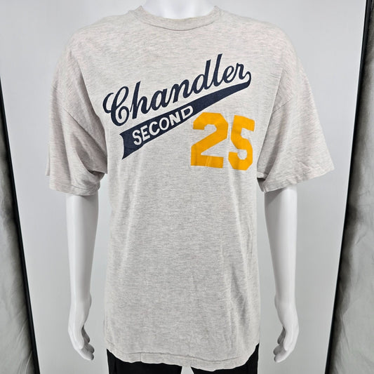 Vintage 1990s Hanes Beefy-T Chandler Second 25 Single Stitch Team T-Shirt (XXL)