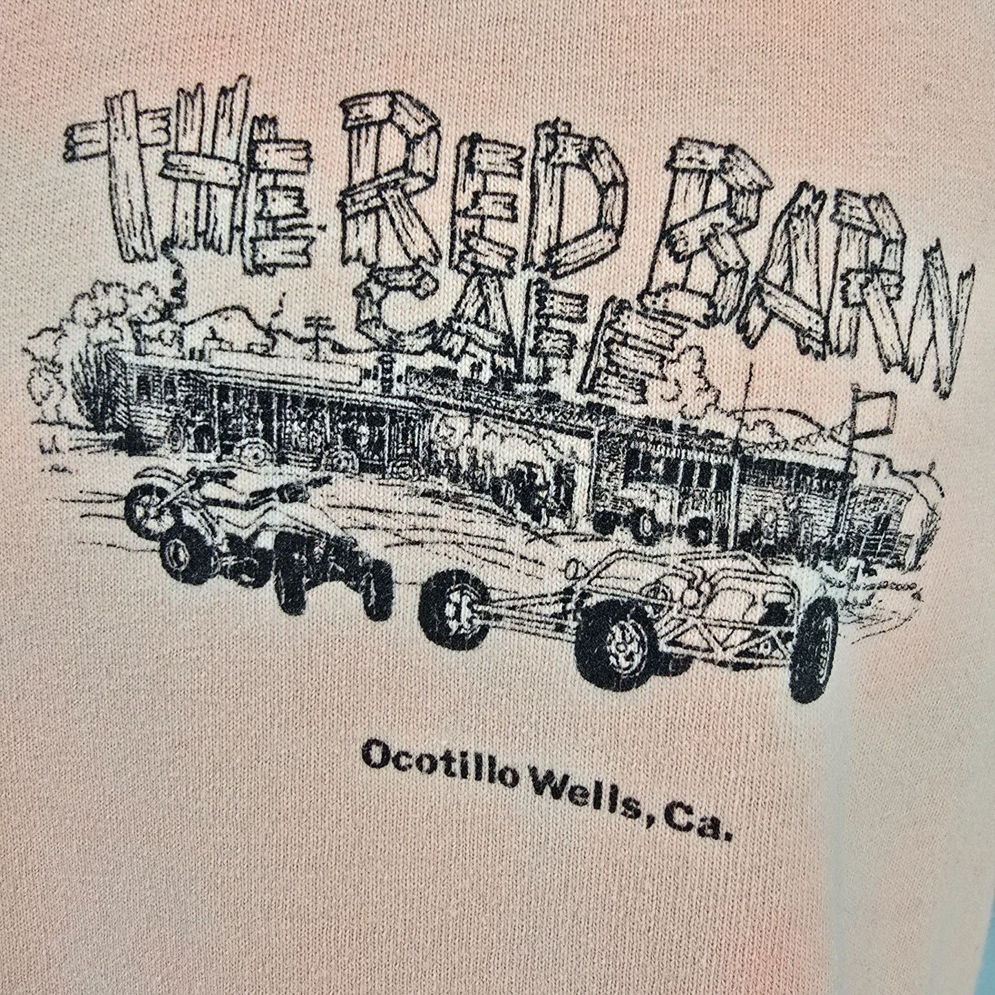 Vintage 1990s "The Red Barn Cafe" Ocotillo Wells, California Tank Top (XL)