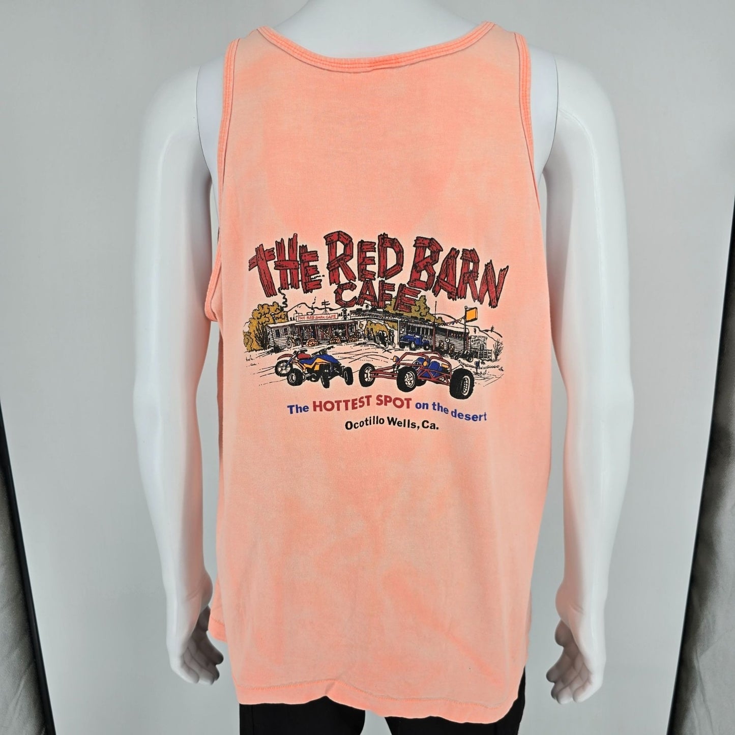 Vintage 1990s "The Red Barn Cafe" Ocotillo Wells, California Tank Top (XL)