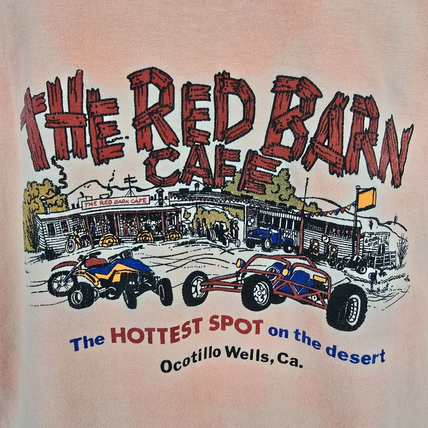 Vintage 1990s "The Red Barn Cafe" Ocotillo Wells, California Tank Top (XL)
