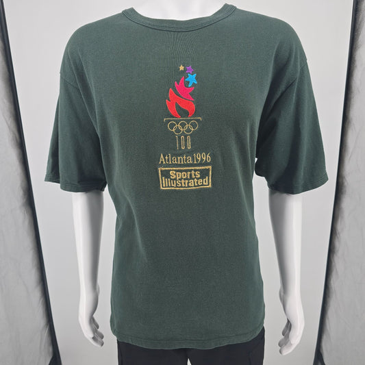 Vintage 1996 Champion Atlanta Olympics/Sports Illustrated Embroidered T-Shirt XL