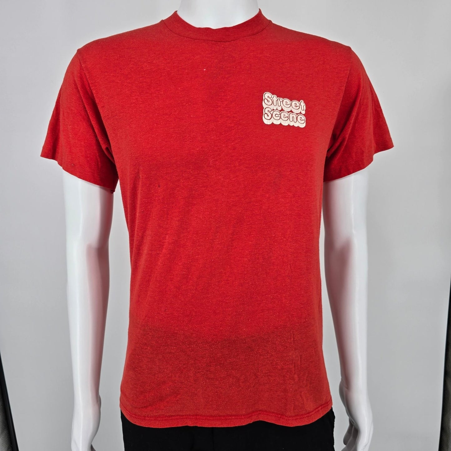 Vintage 1980s Sportswear II Red "Street Scene" Single Stitch T-Shirt (S/M)