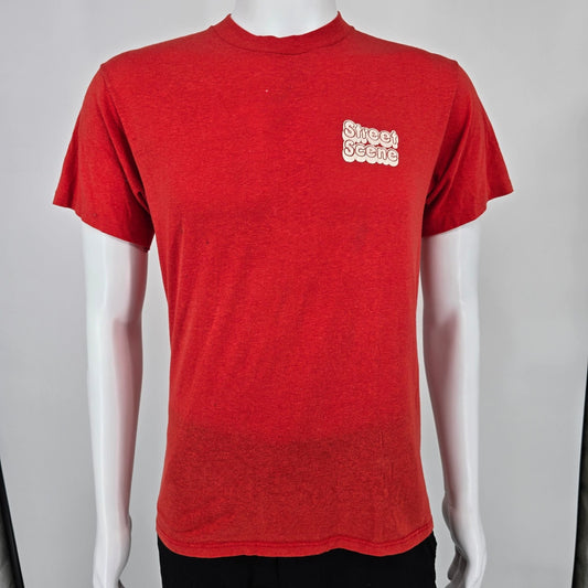 Vintage 1980s Sportswear II Red "Street Scene" Single Stitch T-Shirt (S/M)