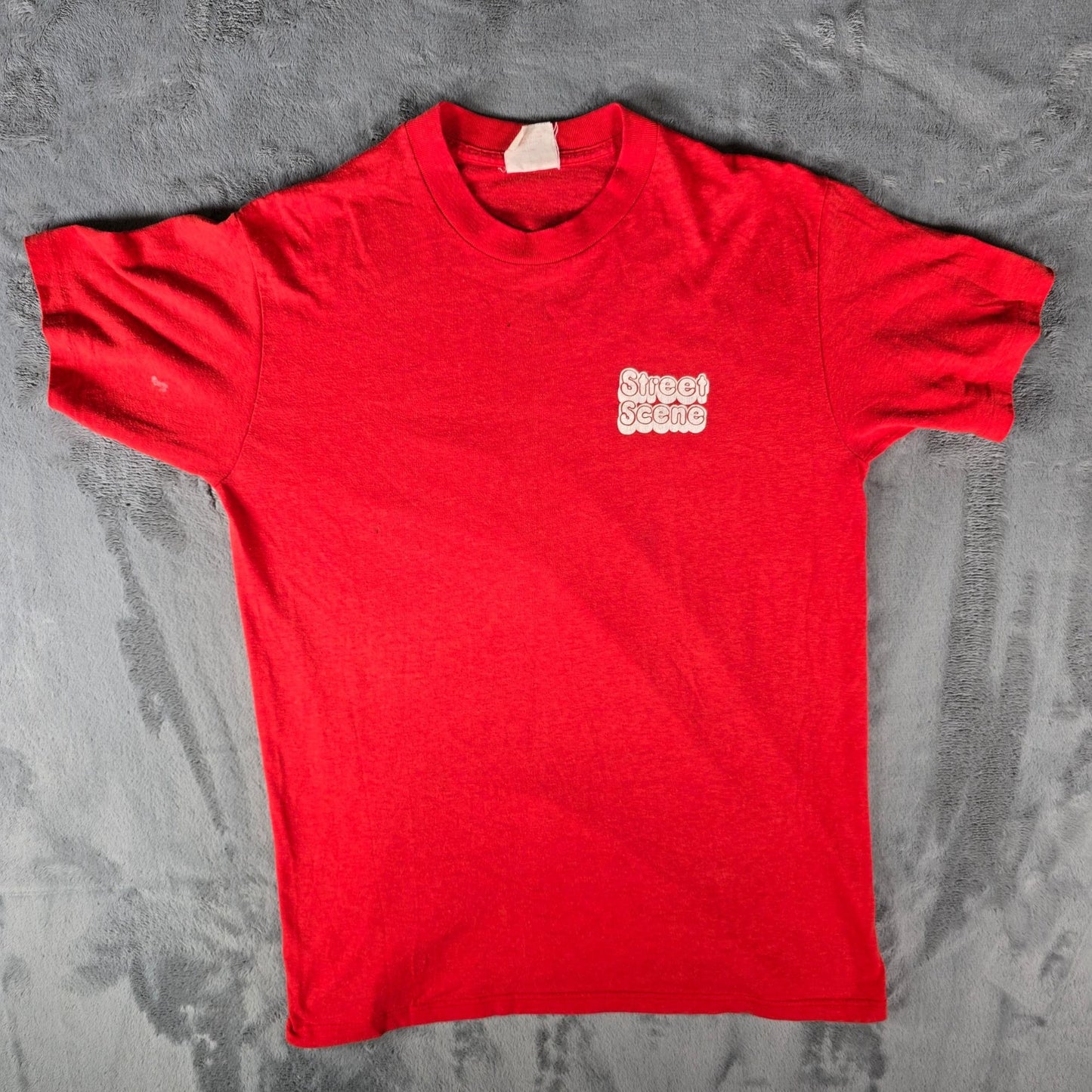 Vintage 1980s Sportswear II Red "Street Scene" Single Stitch T-Shirt (S/M)