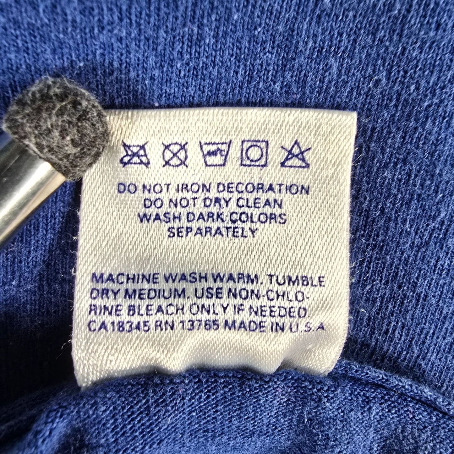 Vintage 1990s BVD Premium Series Blank Blue Single Stitch T-Shirt (XL)