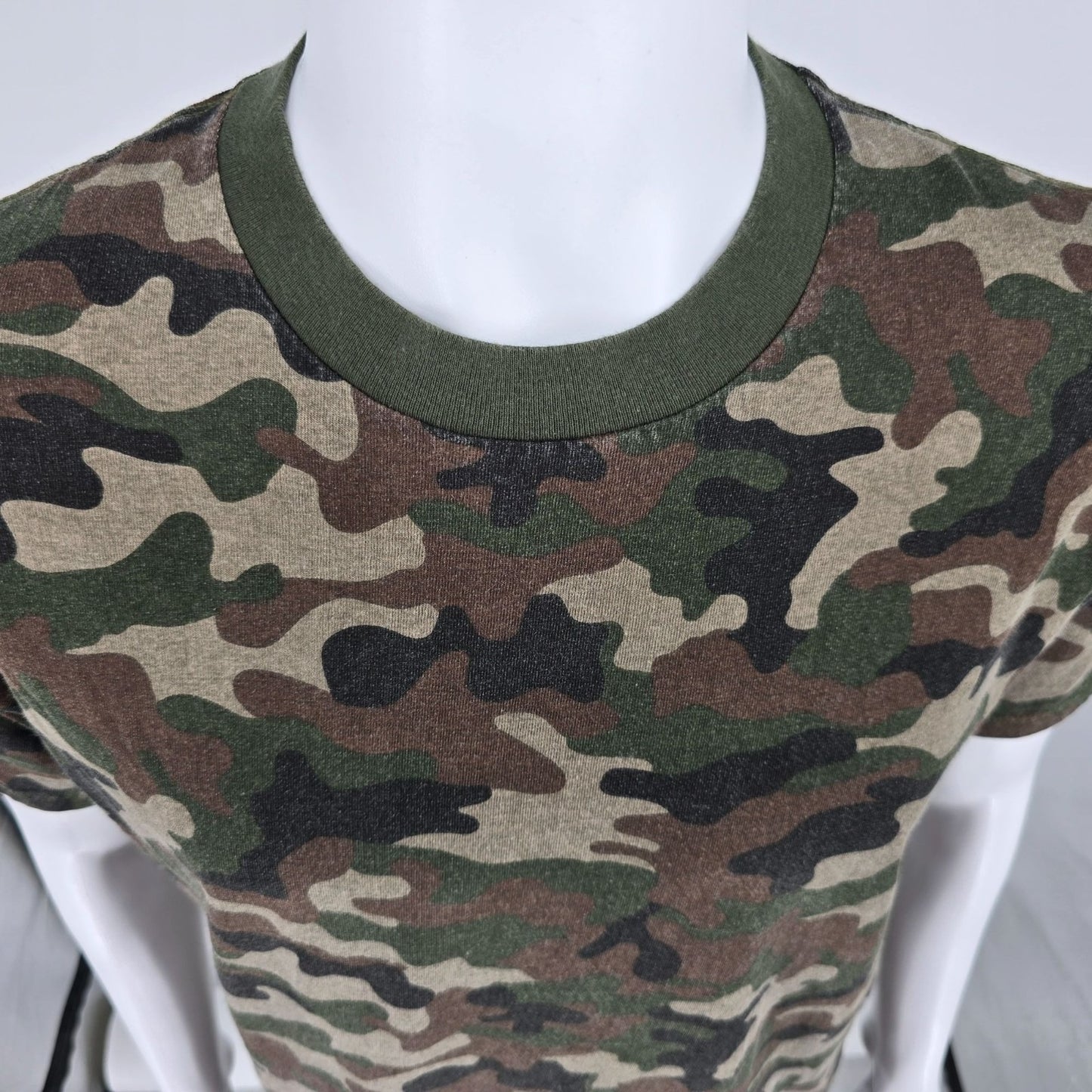 Modern Pro Club Comfort Woodland Camouflage Olive/Brown Streetwear T-Shirt (M)
