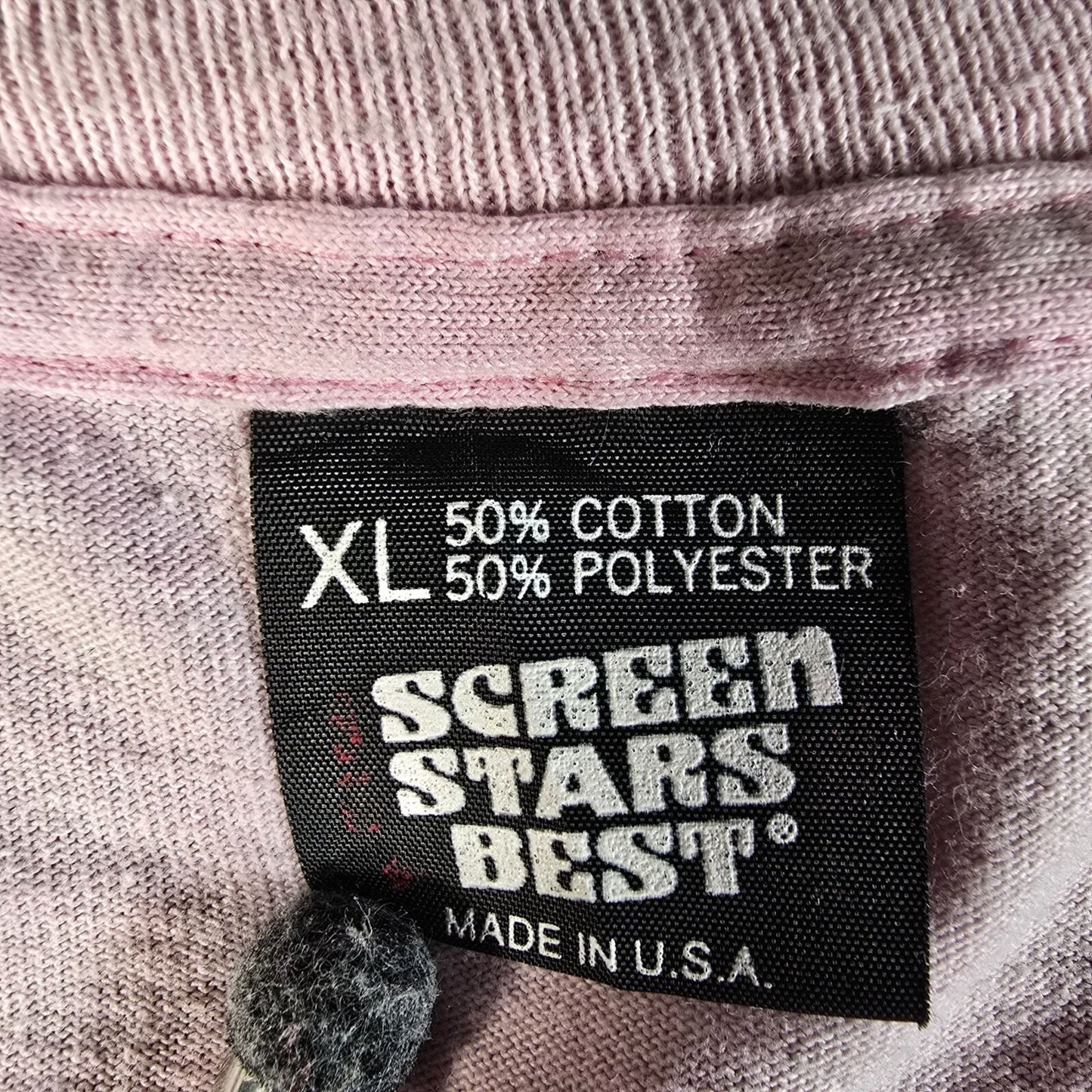 Vintage 1990s Expressions Unlimited Hot Air Balloon Sunset Pink T-Shirt (XL)