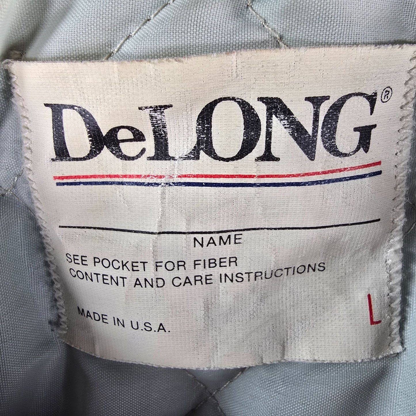 Vintage 1990s DeLong Murphy Brothers Inc. "Sherry" Satin Bomber Jacket (L)