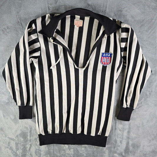 Vintage 1960s Amateur Hockey Associate of the United States Referee Jersey (M)