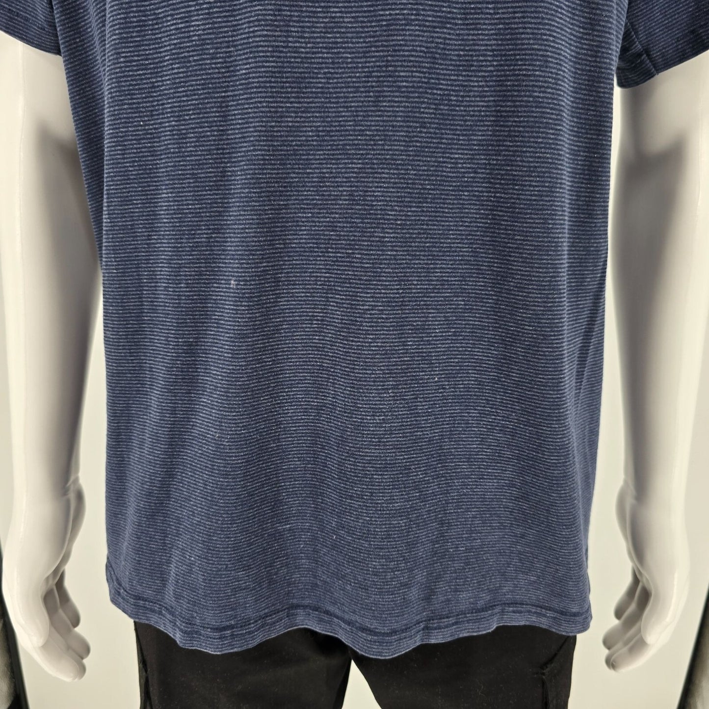 Vintage 1990s Mall of America "Money Talks" Embroidered Micro-Stripe T-Shirt -L