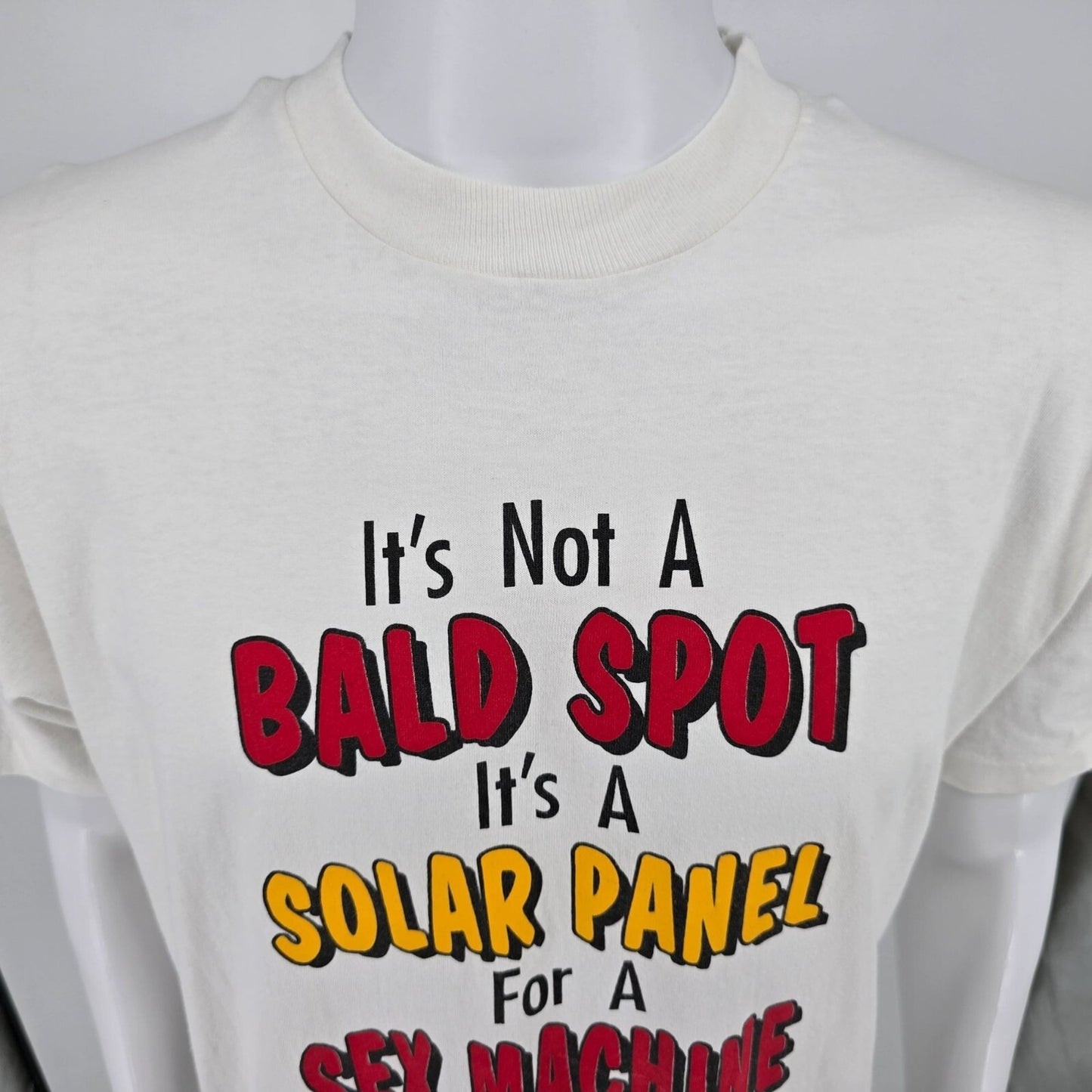 Vintage 1990s Bald Spot Sex Machine St. Thomas, V.I. Tourist T-Shirt (L/XL)