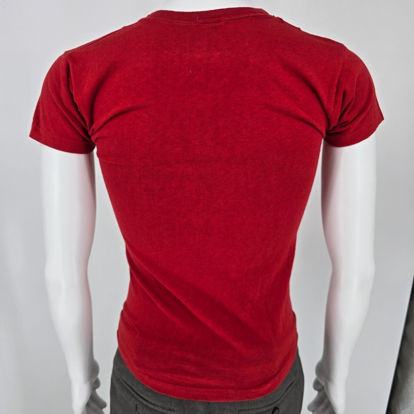 Vintage 1980s Red Roof Inns "Sleep Cheap!" Single-Stitch Promo T-Shirt (2XS)