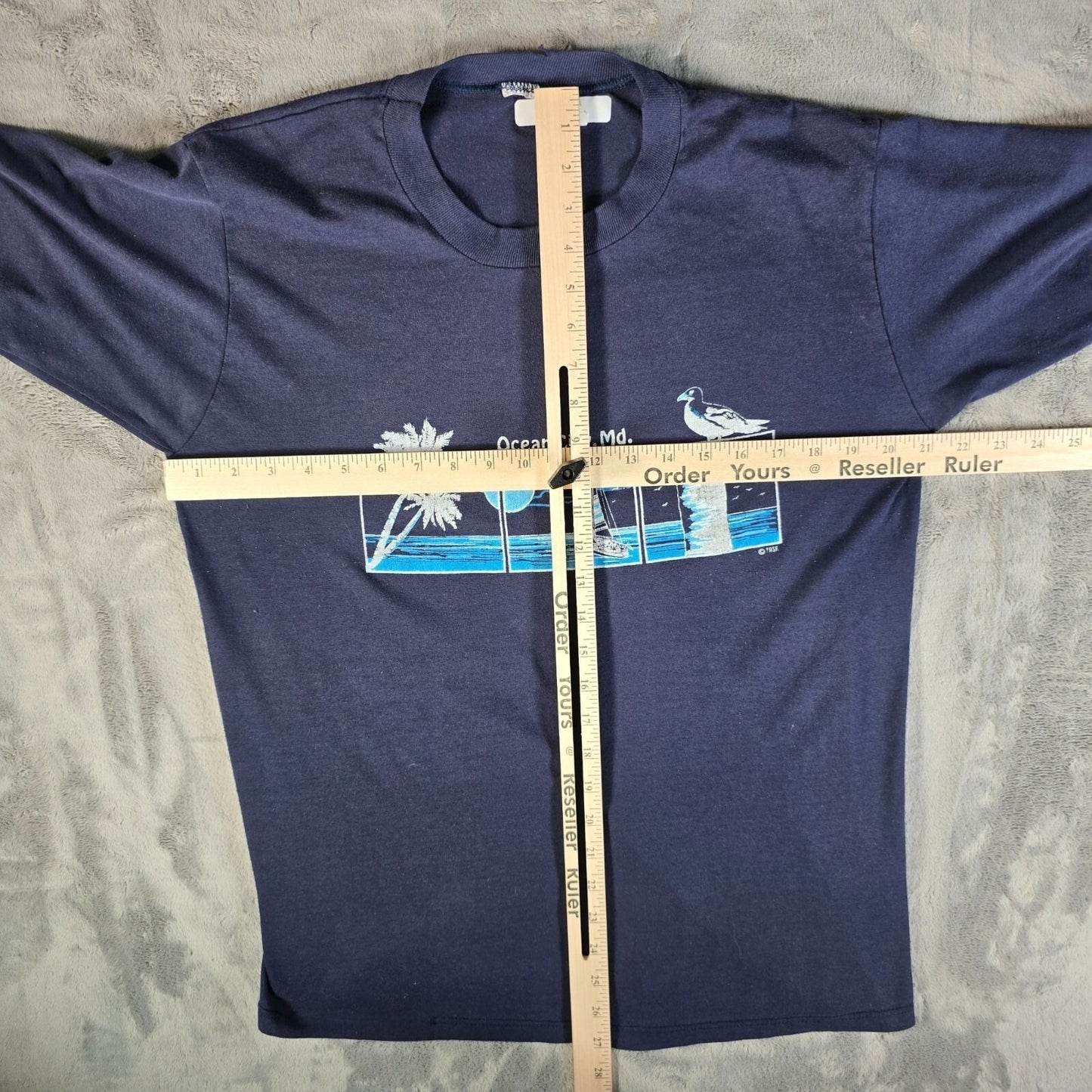 Vintage 1990s TRSF Ocean City, Maryland Nautical Seagull Graphic T-Shirt (L)