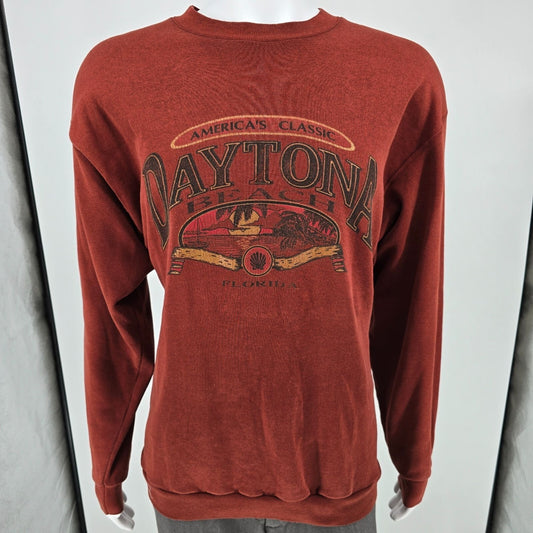 Vintage 1980s America's Classic Daytona Beach, Florida Sparkle Sweatshirt  (M)