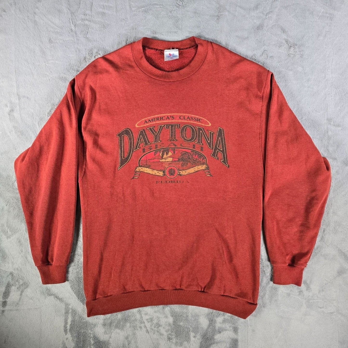 Vintage 1980s America's Classic Daytona Beach, Florida Sparkle Sweatshirt  (M)