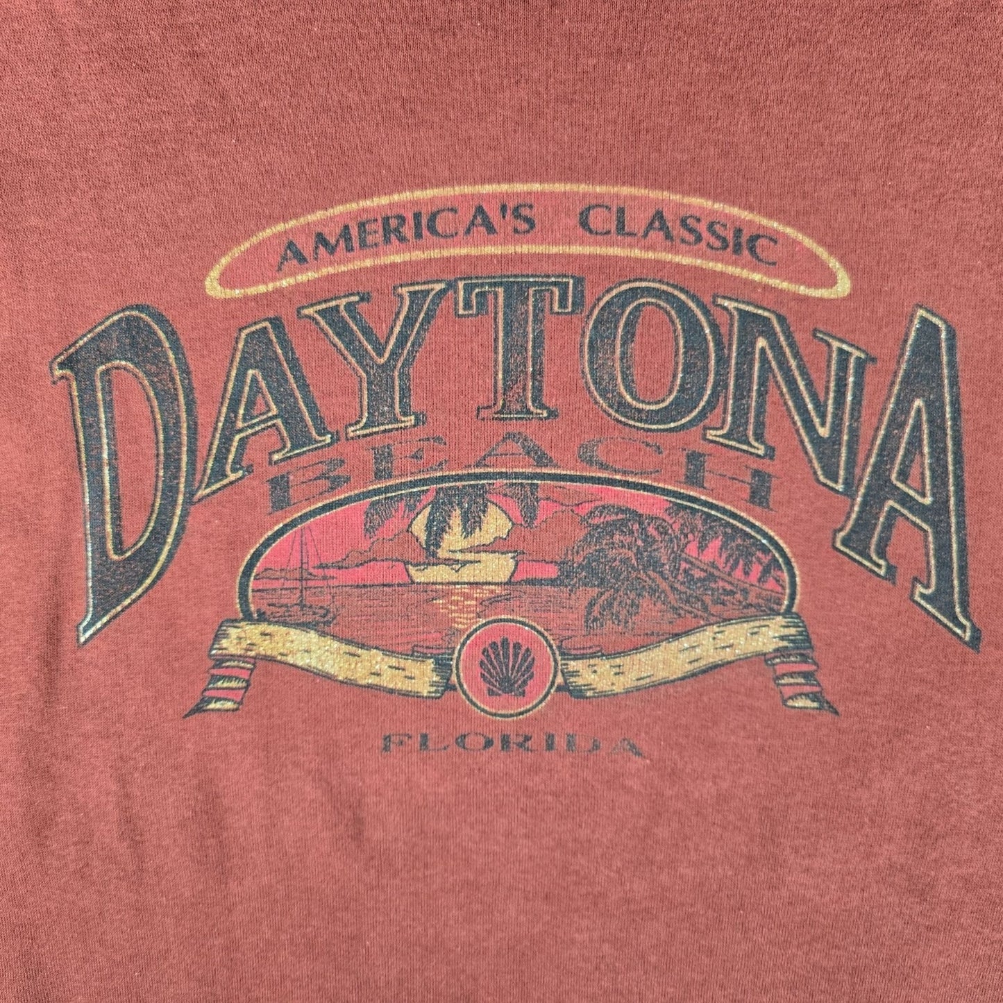 Vintage 1980s America's Classic Daytona Beach, Florida Sparkle Sweatshirt  (M)