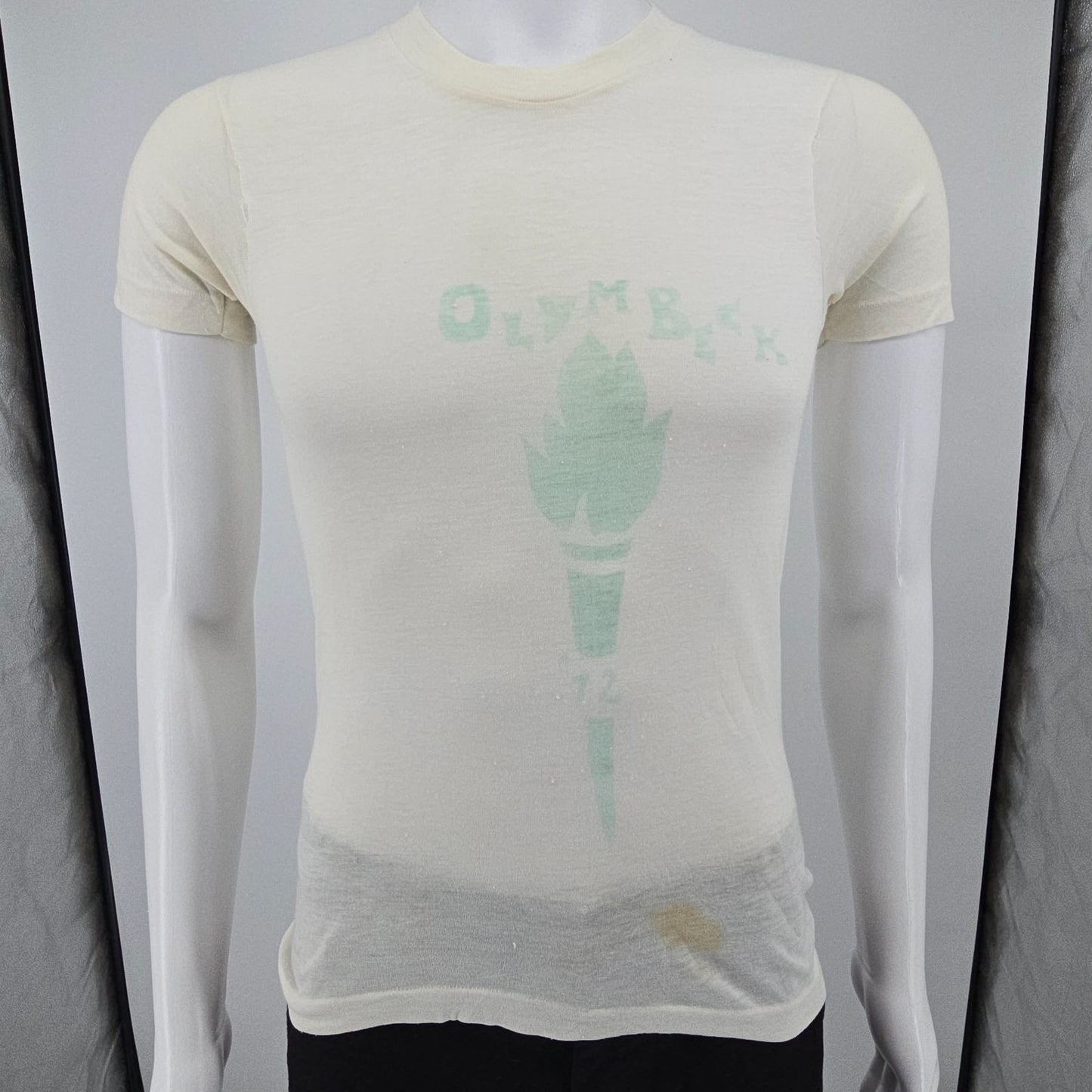 Vintage 1972 Sears Put-On Shop "Olymbeck" DIY Olympics T-Shirt (Youth Large)