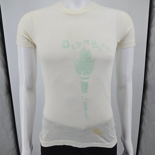 Vintage 1972 Sears Put-On Shop "Olymbeck" DIY Olympics T-Shirt (Youth Large)