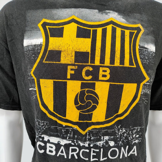 FCB FC Barcelona Logo Futbol Soccer Graphic T-Shirt (XL)