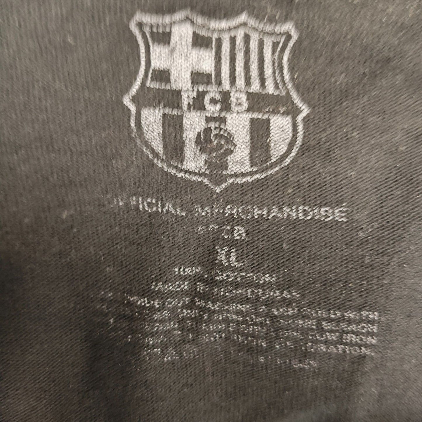 FCB FC Barcelona Logo Futbol Soccer Graphic T-Shirt (XL)