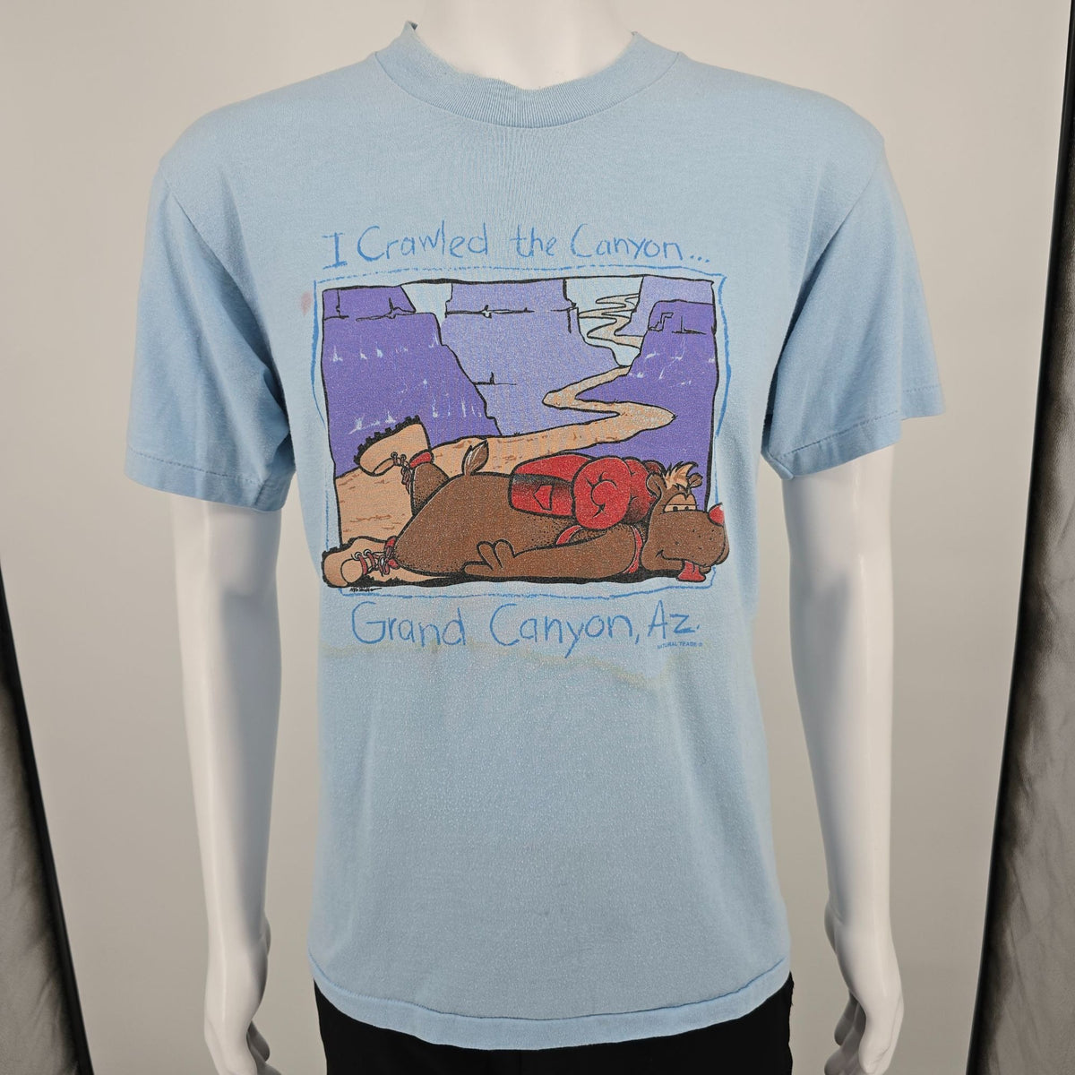 Vintage 1990s Oneita Grand Canyon Arizona "I Crawled the Canyon" T-Shirt (M/L)