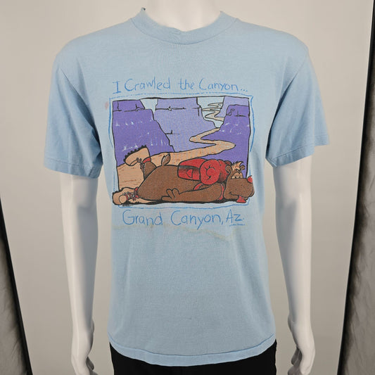 Vintage 1990s Oneita Grand Canyon Arizona "I Crawled the Canyon" T-Shirt (M/L)