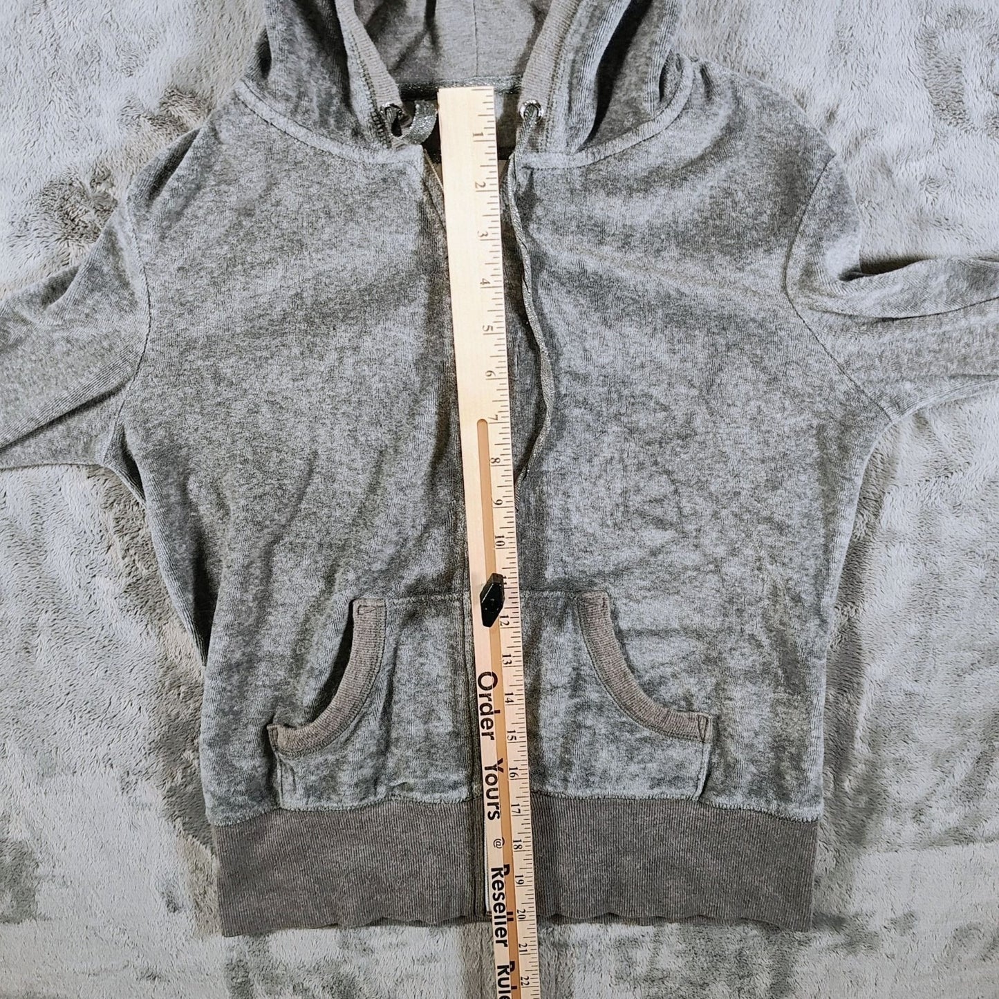 2010s Victoria's Secret VSX Sexy Sport Grey Zip-Up Hoodie Jacket (Small)