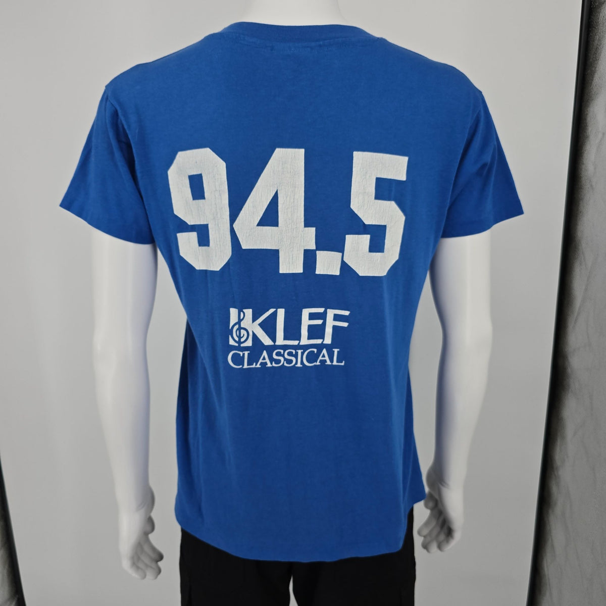 Vintage 1980s KLEF 94.5 FM Houston Texas Classical Radio Station T-Shirt (M)