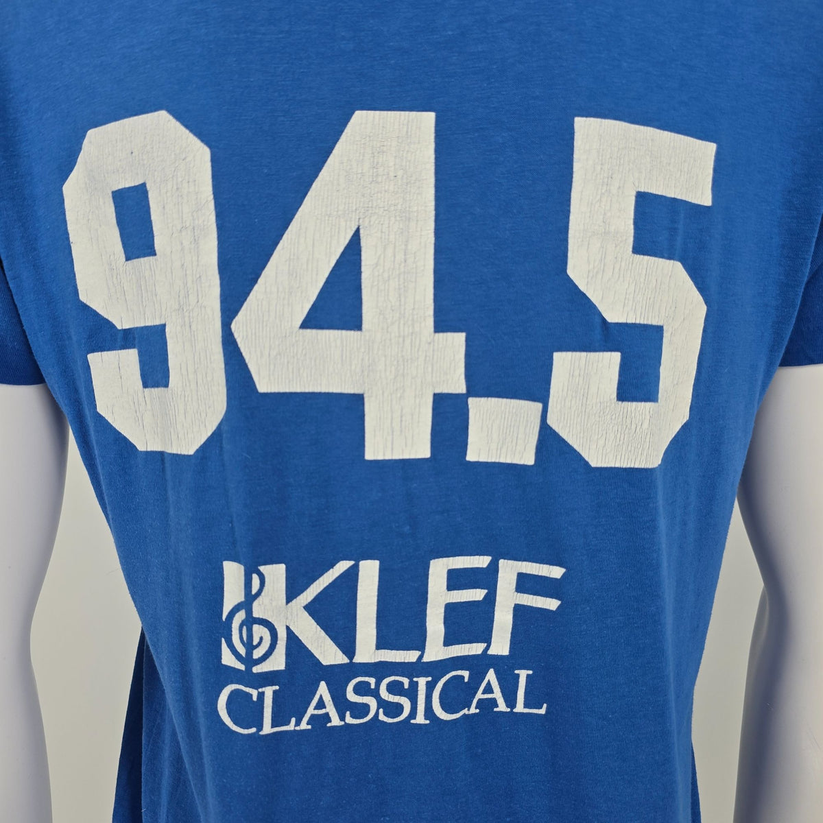 Vintage 1980s KLEF 94.5 FM Houston Texas Classical Radio Station T-Shirt (M)