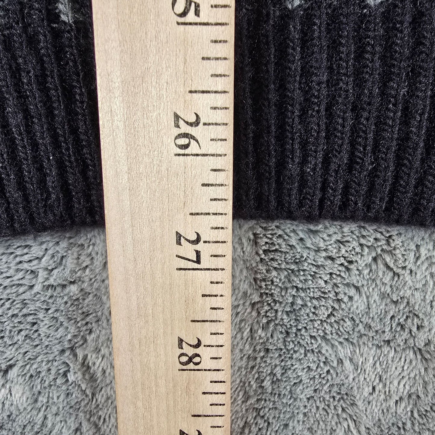 Vintage 1990s Uniform Code Blue/Black Acrylic Abstract Geometric Sweater (XL)