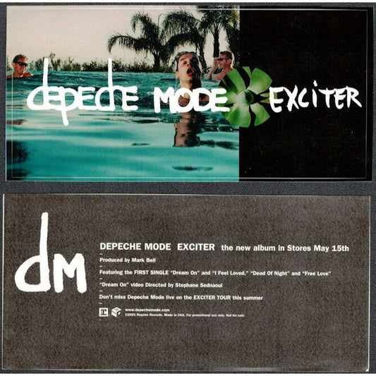 Y2K/2001 Depeche Mode Exciter Album Promotional Sticker
