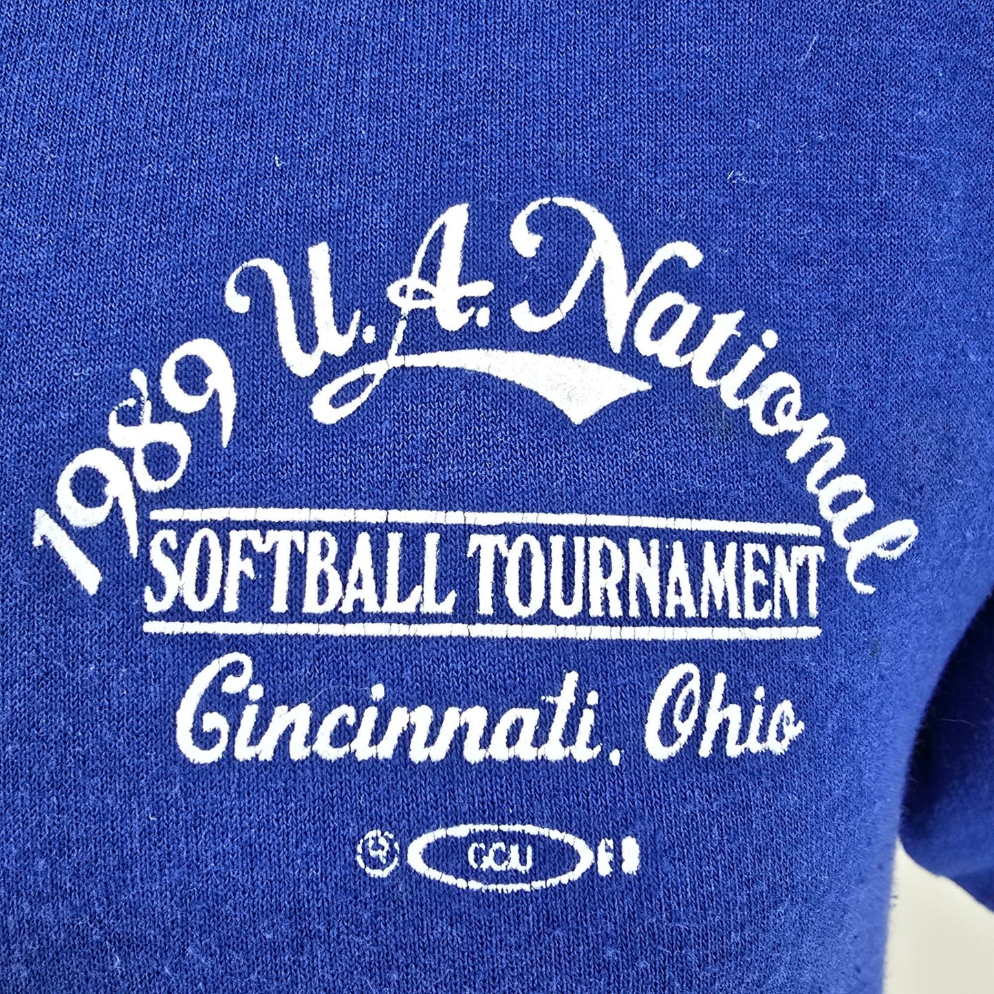 Vintage 1989 BIKE U.A. National Softball Tournament Cincinnati Henley (M/L)