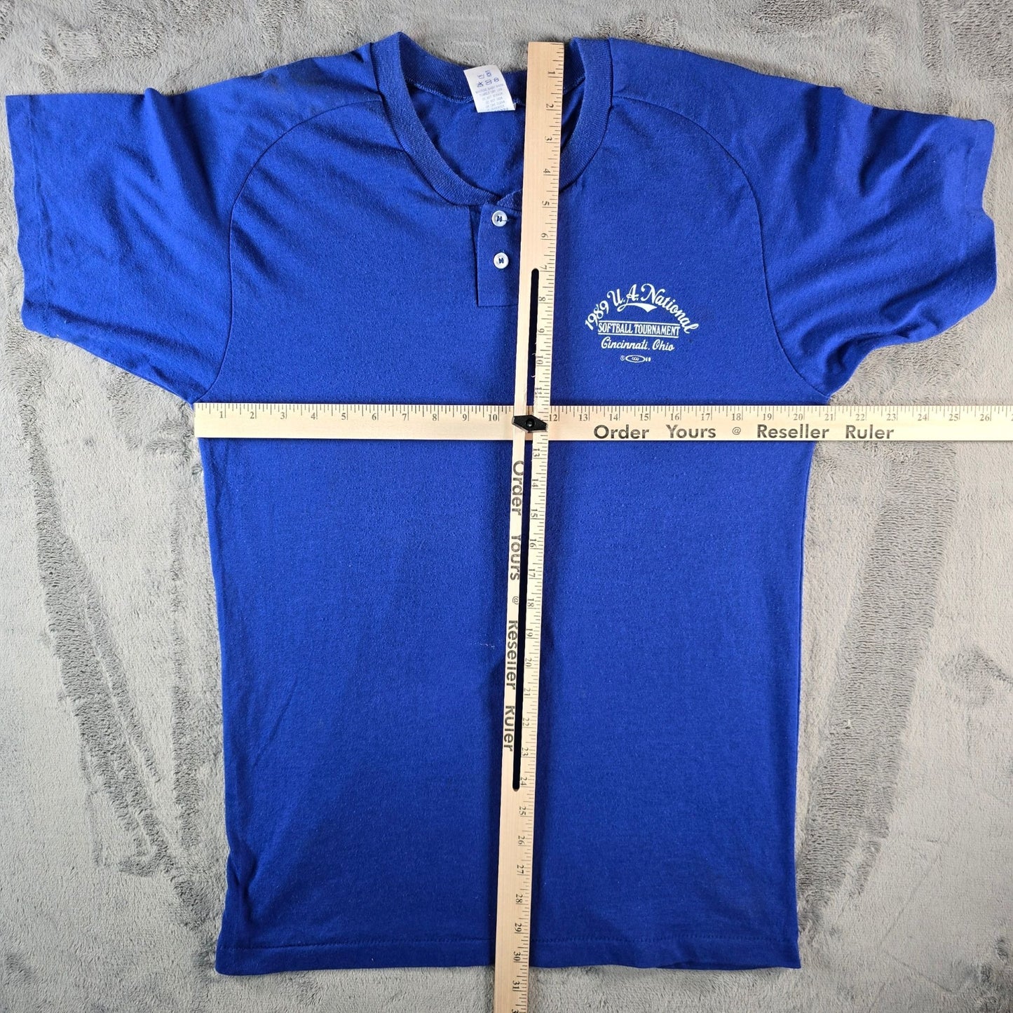 Vintage 1989 BIKE U.A. National Softball Tournament Cincinnati Henley (M/L)