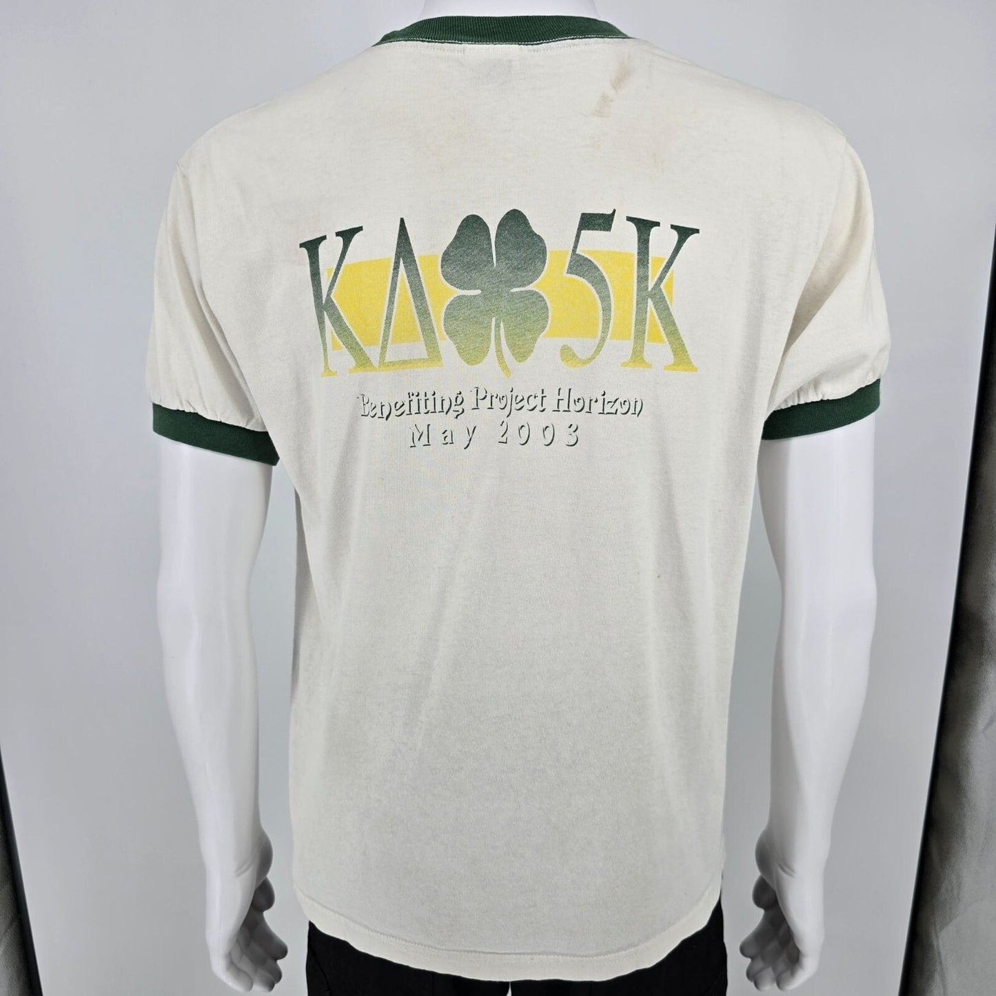 Vintage 2003 W&L Kappa Alpha 5K Benefitting Project Horizon Ringer Tee (M) *Fair