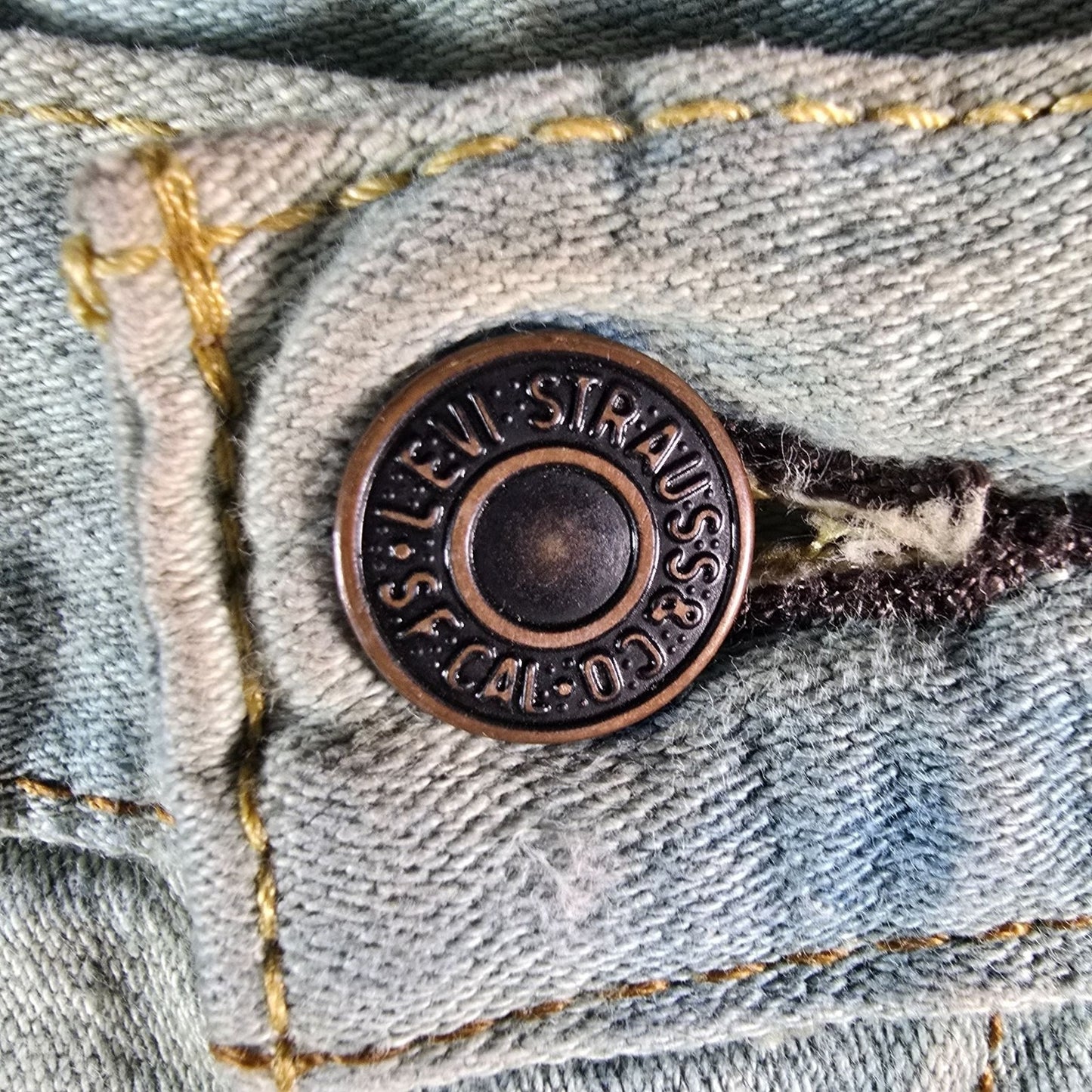 2010s Levi's 514 Straight Fit Custom Bleach Dyed Men's Denim Jeans (32x33)