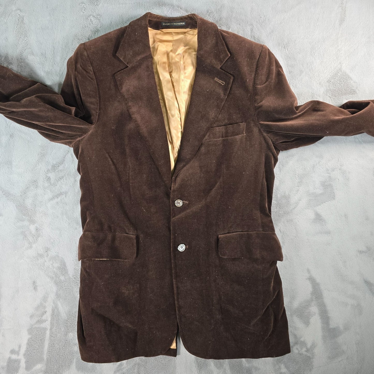 Vintage 1990s Espirit by Campus Brown Velvet Blazer Sport Coat (40L) *Fair/Good