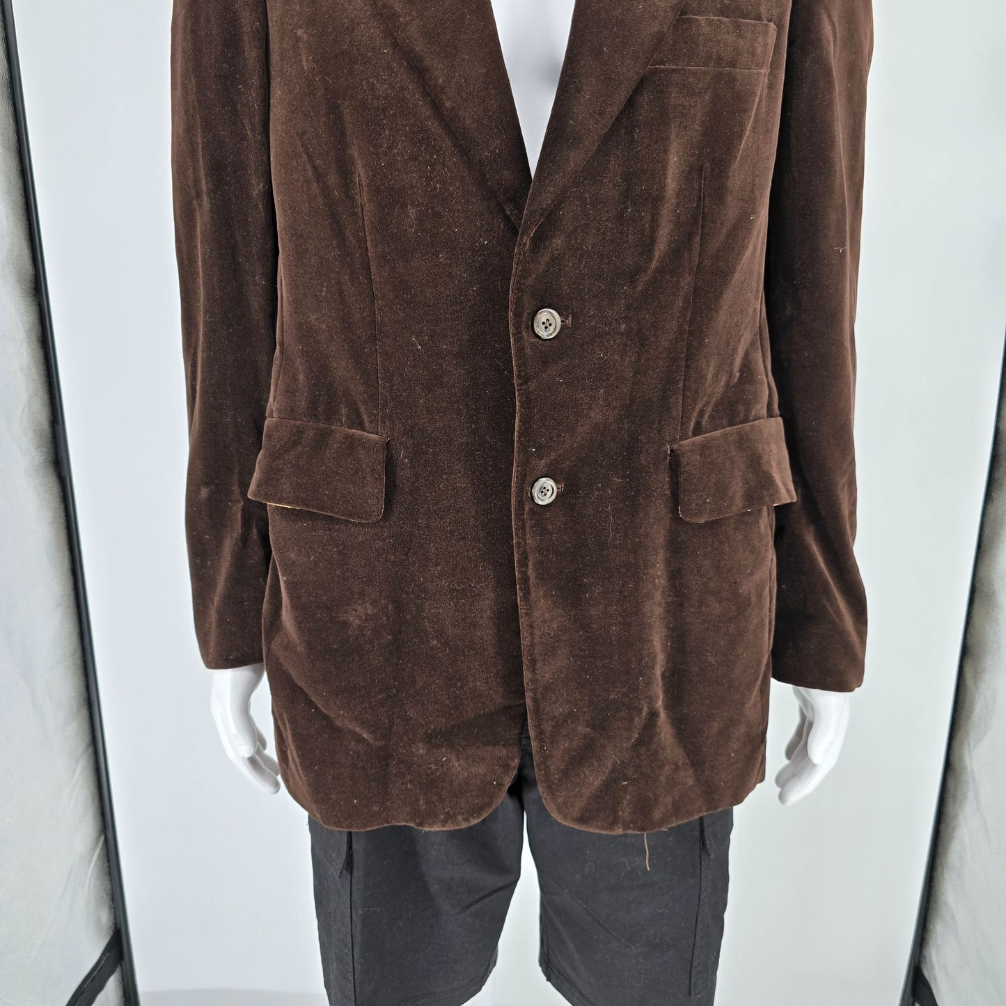 Vintage 1990s Espirit by Campus Brown Velvet Blazer Sport Coat (40L) *Fair/Good