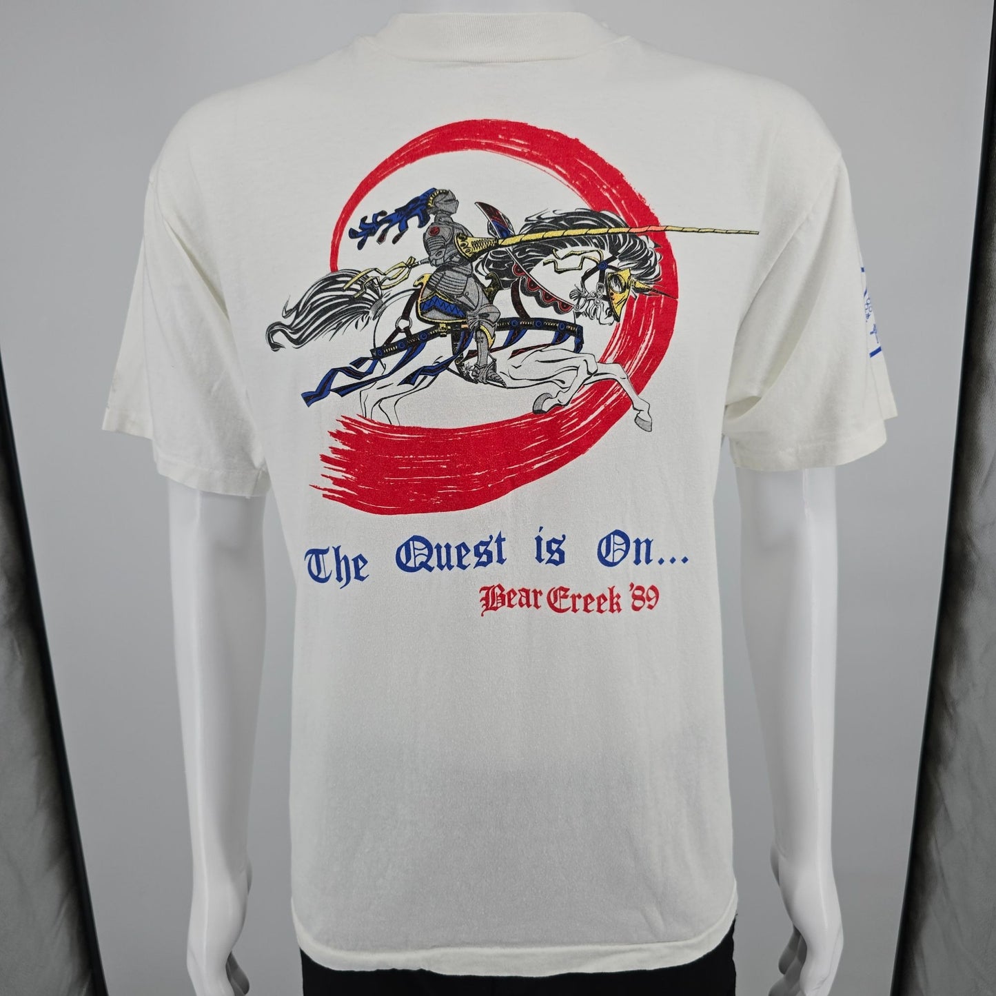 Vintage 1989 The Quest is On Bear Creek '89 Prestonwood Youth Knight T-Shirt (L)