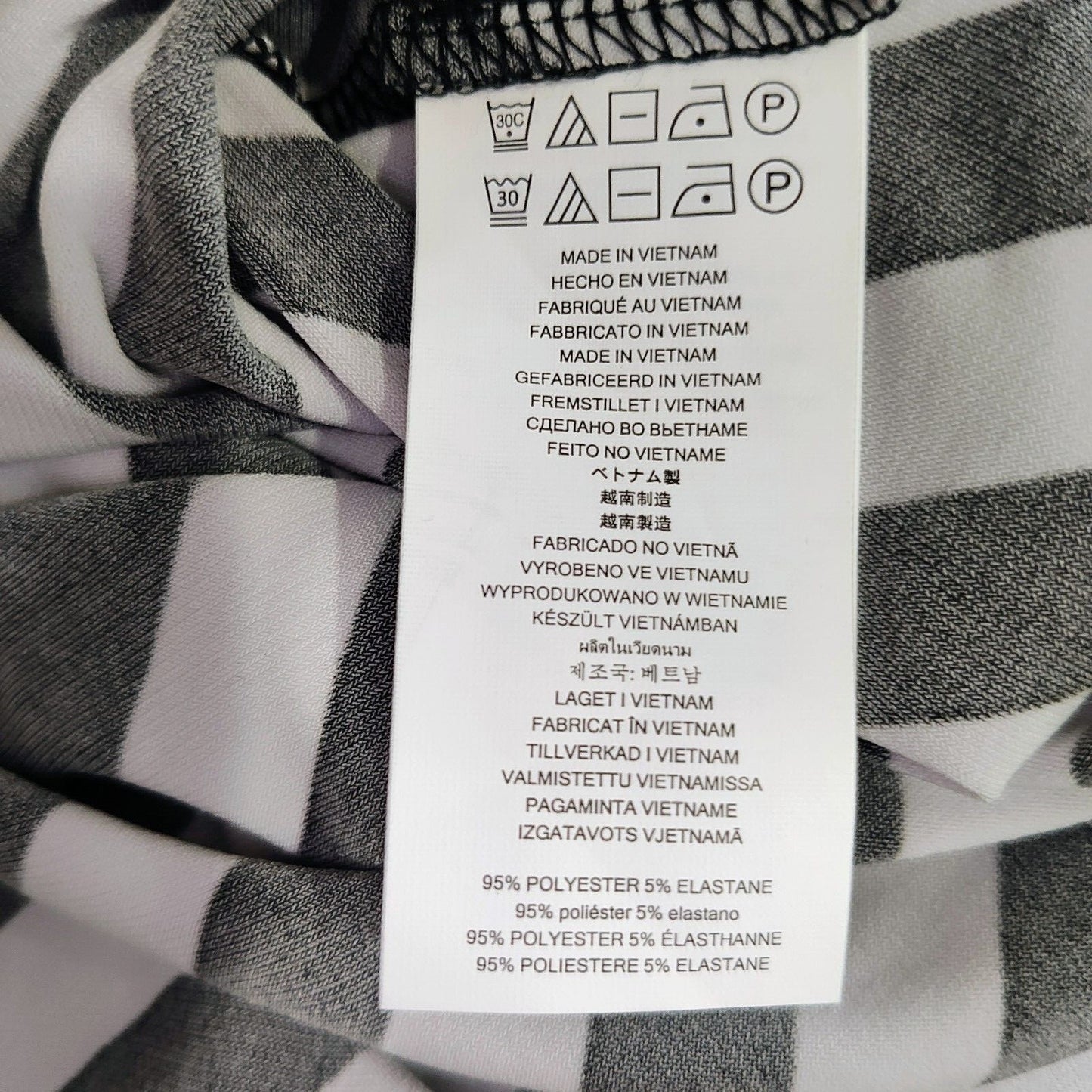 MICHAEL Michael Kors Black and White Striped Tulip-Sleeve Jersey Dress (XS)