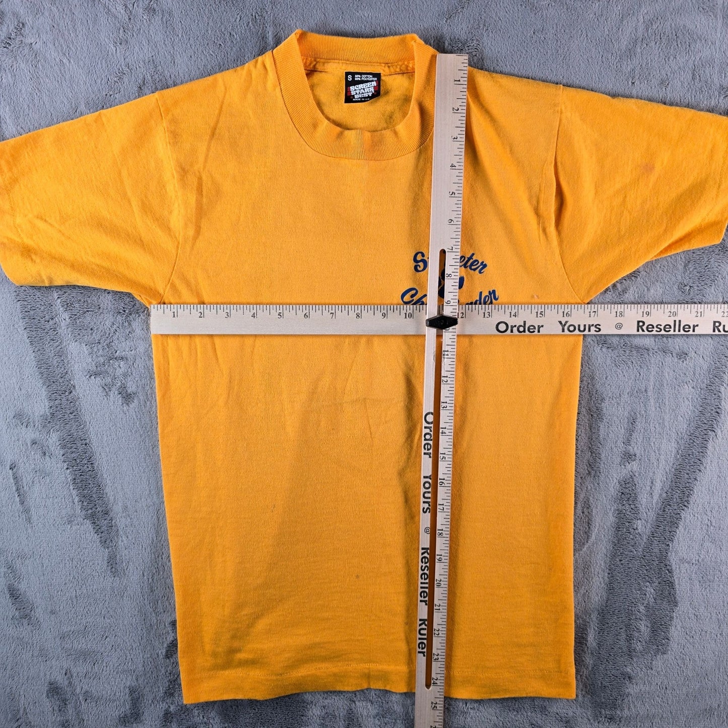 Vintage 1990s Screen Stars Best St. Peter Cheerleader Tiger Paw T-Shirt (XS/S)