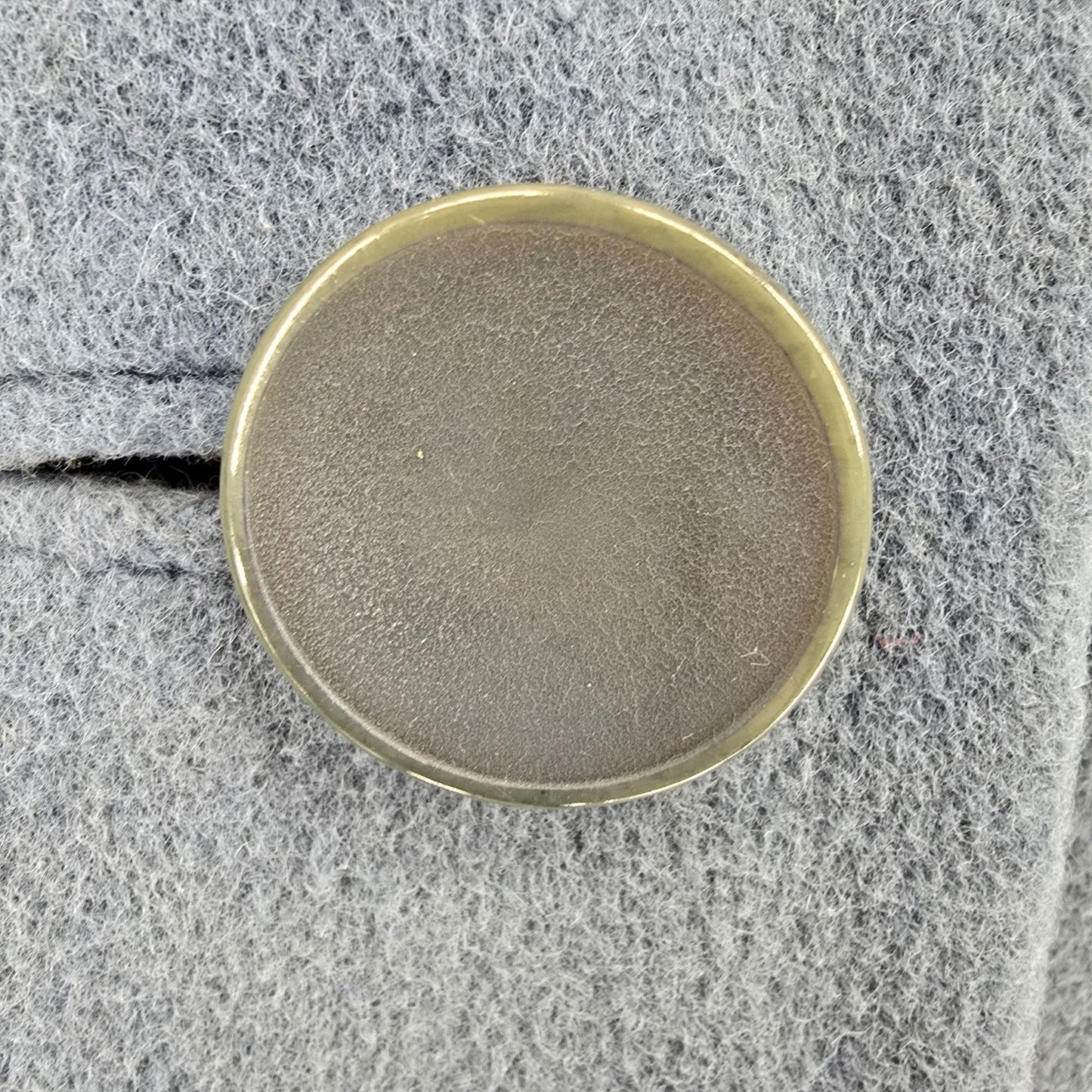 Distressed 1960s Unbranded Women's Mod Cashmere Wool Button Front Coat (Large)