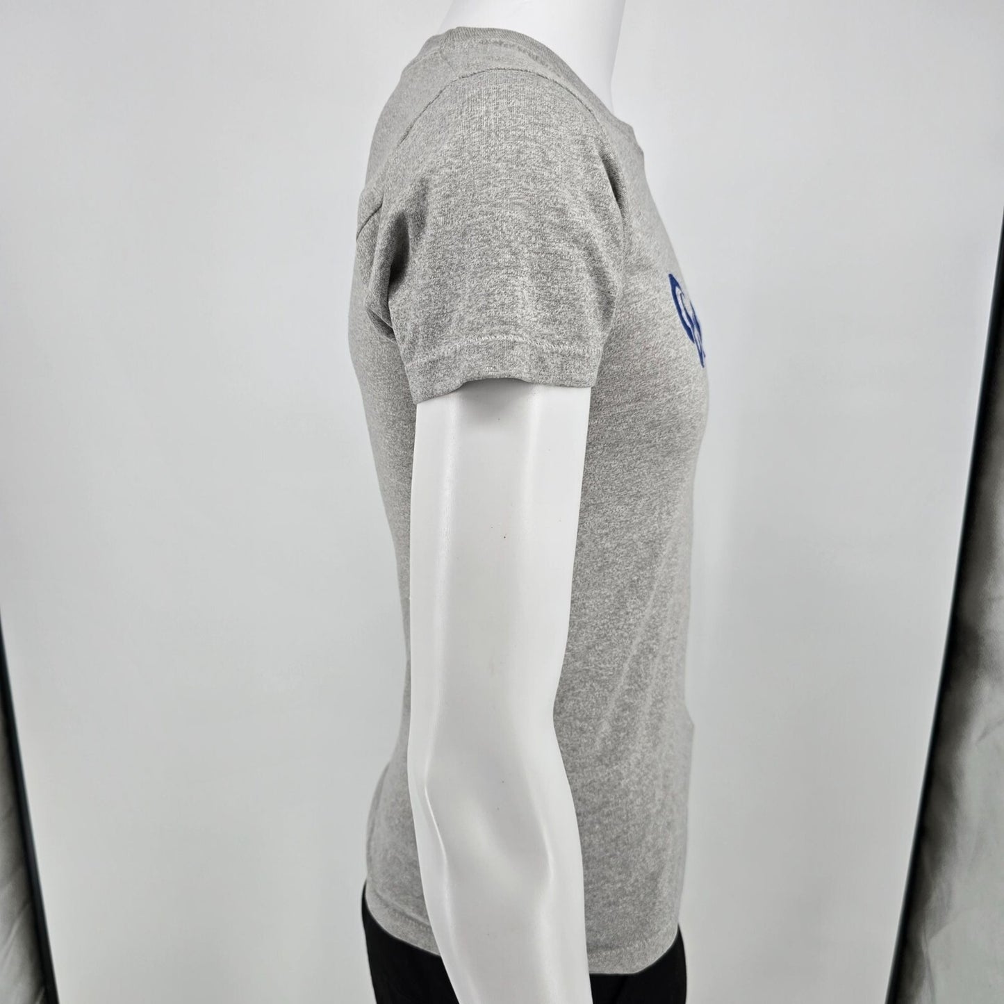 Vintage 1980s Screen Stars Biofitness Institute Manhattan Gray Gym T-Shirt (XS)